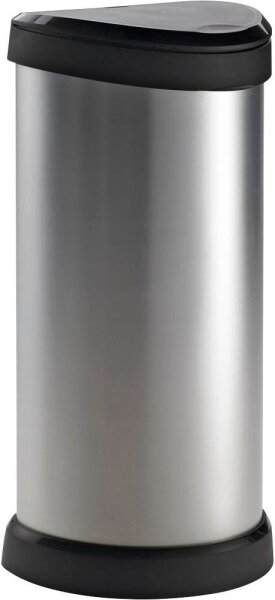 curver DECOBIN Mülleimer 40,0 l silbermetallic  ( 240641 )