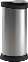 curver DECOBIN Mülleimer 40,0 l silbermetallic  (...