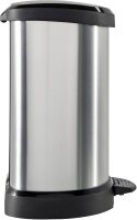 curver DECOBIN Mülleimer 15,0 l silbermetallic, 1 St.