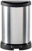 curver DECOBIN Mülleimer 15,0 l silbermetallic, 1 St.