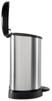 curver DECOBIN Mülleimer 15,0 l silbermetallic, 1 St.