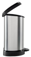 curver DECOBIN Mülleimer 15,0 l silbermetallic, 1 St.