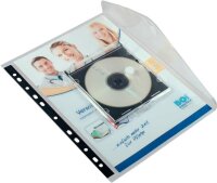 EICHNER Dokumententaschen CD DIN A4 transparent glatt, 5 St.