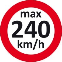 EICHNER Aufkleber Geschwindigkeit 240 km/h,...