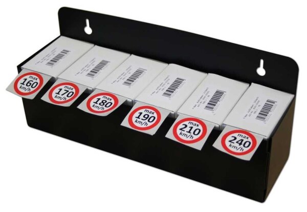 EICHNER Aufkleber-Set Geschwindigkeit, rot/weiß, 6x 100 St.
