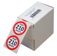EICHNER Aufkleber-Set Geschwindigkeit, rot/weiß, 6x...