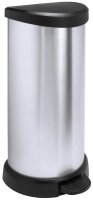 curver DECOBIN Mülleimer 40,0 l silbermetallic  (...
