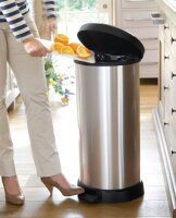 curver DECOBIN Mülleimer 40,0 l silbermetallic  ( 240637 )