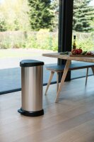 curver DECOBIN Mülleimer 40,0 l silbermetallic  ( 240637 )