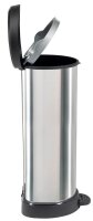 curver DECOBIN Mülleimer 40,0 l silbermetallic  ( 240637 )