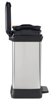curver DECOBIN DUO Mülltrenner 10,0 + 18,0 l silbermetallic, 1 St.