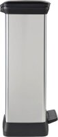 curver DECOBIN SLIM BIN Mülleimer 50,0 l silbermetallic  ( 240643 )