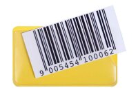 EICHNER Etikettenhalter magnetisch gelb 10,0 x 5,8 cm, 50...
