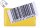 EICHNER Etikettenhalter magnetisch gelb 10,0 x 5,8 cm, 50 St.