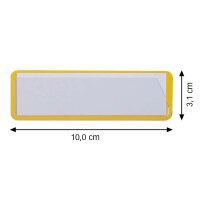 EICHNER Etikettentaschen gelb 10,0 x 3,1 cm, 50 St.