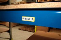 EICHNER Etikettenhalter magnetisch gelb 3,1 x 10,0 cm, 50 St.