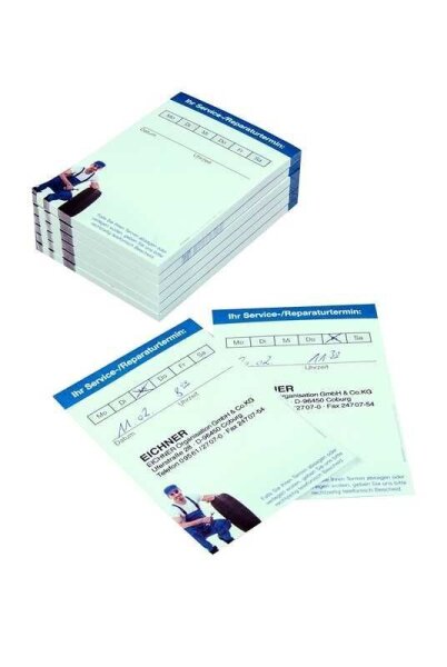 EICHNER Terminblöcke weiß, 50 Blatt, 5 Blöcke