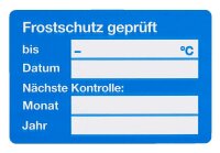 EICHNER Aufkleber Frostschutz geprüft,...