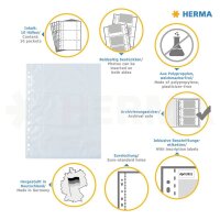 HERMA Fotosichthüllen Fotophan 9x13 cm weiß genarbt, 10 St.
