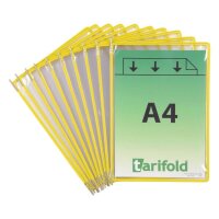 tarifold Sichttafeln DIN A4 gelb, Öffnung oben, 20 St.