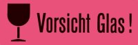 HERMA Warnetiketten 6750 rot »Vorsicht Glas!«...