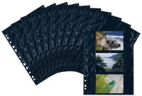 HERMA Fotosichthüllen Fotophan 9x13 cm schwarz genarbt, 10 St.