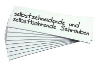 EICHNER Magnetschilder weiß 4,0 x 15,0 cm, 100 St.