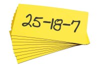EICHNER Magnetschilder gelb 5,0 x 15,0 cm, 100 St.