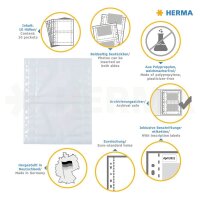 HERMA Fotosichthüllen Fotophan 10x15 cm weiß genarbt, 10 St.
