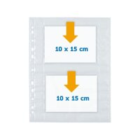 HERMA Fotosichthüllen Fotophan 10x15 cm weiß genarbt, 10 St.