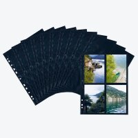 HERMA Fotosichthüllen Fotophan 10x15 cm schwarz genarbt, 10 St.