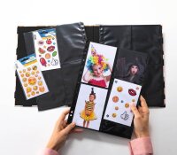 HERMA Fotosichthüllen Fotophan 10x15 cm schwarz genarbt, 10 St.