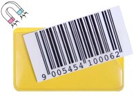 EICHNER Etikettenhalter magnetisch gelb 13,8 x 5,8 cm, 50...