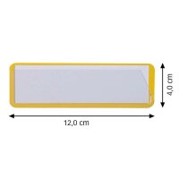EICHNER Etikettentaschen gelb 12,0 x 4,0 cm, 50 St.