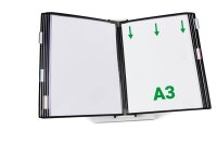 tarifold Sichttafelsystem 433107 DIN A3 schwarz mit 10...