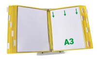 tarifold Sichttafelsystem 433204 DIN A3 gelb mit 20 St....