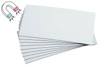 EICHNER Magnetschilder weiß 4,0 x 20,0 cm, 100 St.