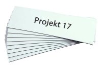 EICHNER Magnetschilder weiß 4,0 x 20,0 cm, 100 St.