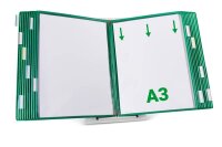tarifold Sichttafelsystem 433205 DIN A3 grün mit 20...