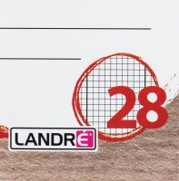 LANDRÉ® Collegeblock Recycling Lineatur 28 kariert DIN A4 Innen- und Außenrand, 1 St.