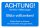 EICHNER Aufkleber Achtung! Bitte volltanken!, blau/weiß, 250 St.