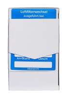 EICHNER Aufkleber Luftfilter-Wechsel ausgeführt bei, blau/weiß, 250 St.