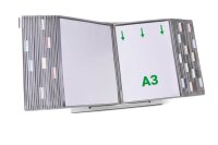 tarifold Sichttafelsystem 433400 DIN A3 grau mit 40 St....