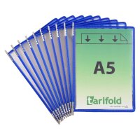 tarifold Sichttafeln DIN A5 blau, Öffnung oben, 20 St.