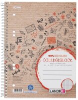 LANDRÉ® Collegeblock Recycling Kleinformat kariert DIN A5 Innenrand  ( 100050114 )
