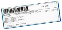 EICHNER Etikettentaschen blau 22,0 x 8,0 cm, 10 St.
