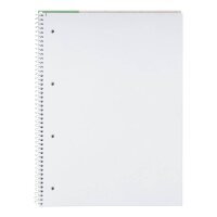 OXFORD Collegeblock Recycling Lineatur 30 blanko DIN A4 ohne Rand, 1 Block