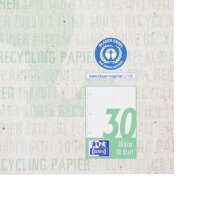 OXFORD Collegeblock Recycling Lineatur 30 blanko DIN A4 ohne Rand, 1 Block