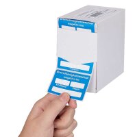 EICHNER Aufkleber Bremsflüssigkeitswechsel ausgeführt, blau/weiß, 250 St.