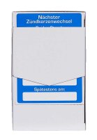 EICHNER Aufkleber Nächster Zündkerzenwechsel bei, blau/weiß, 250 St.